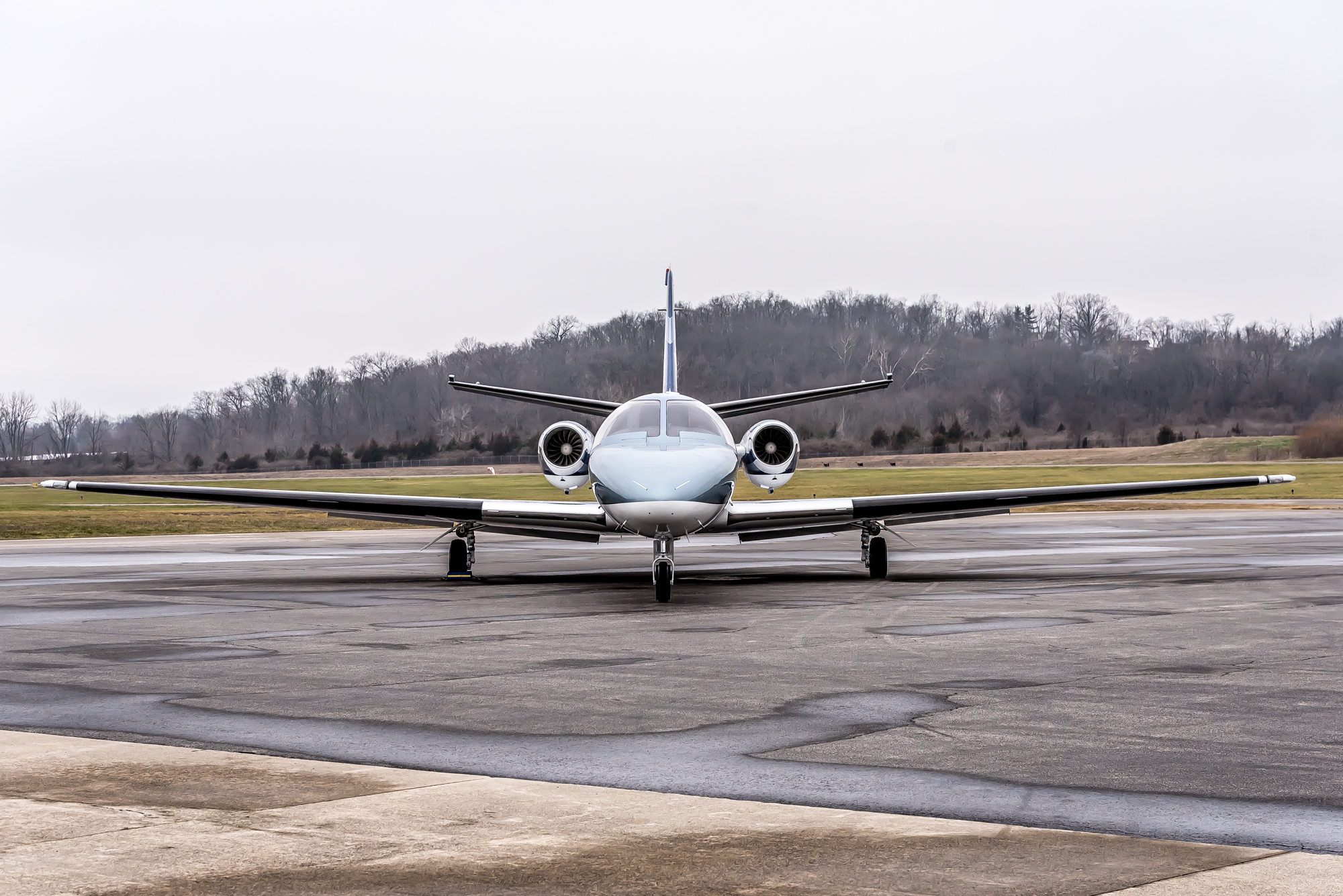 Elmport Heliport, Piper Seneca, King Air 200, Citation V